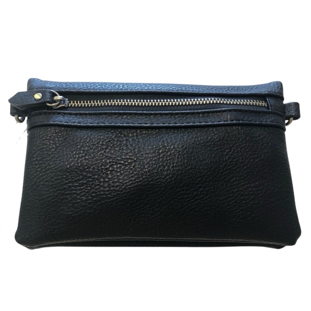 NWOT Joy Susan Kate Wristlet/Clutch/WalletIn In Black Made Of Vegan Leather - Picture 2 of 10